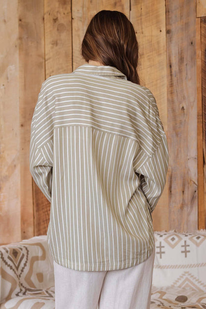 Dust &amp; Sage Stripe Shirt