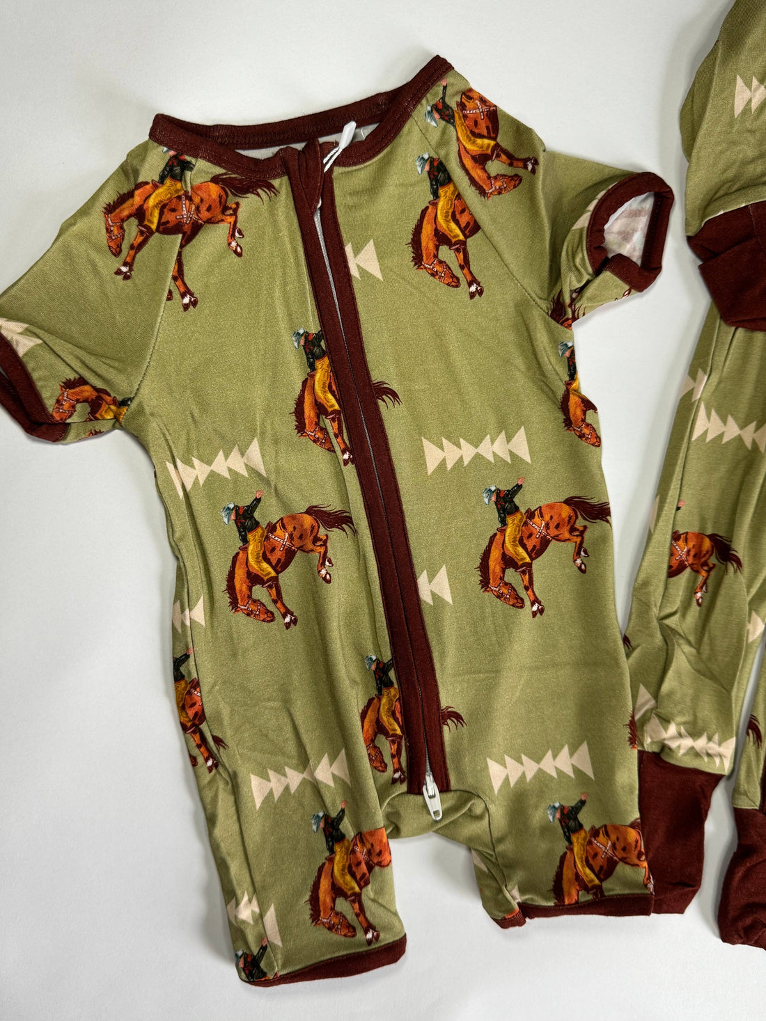 Bucking Bronco Shortie Romper