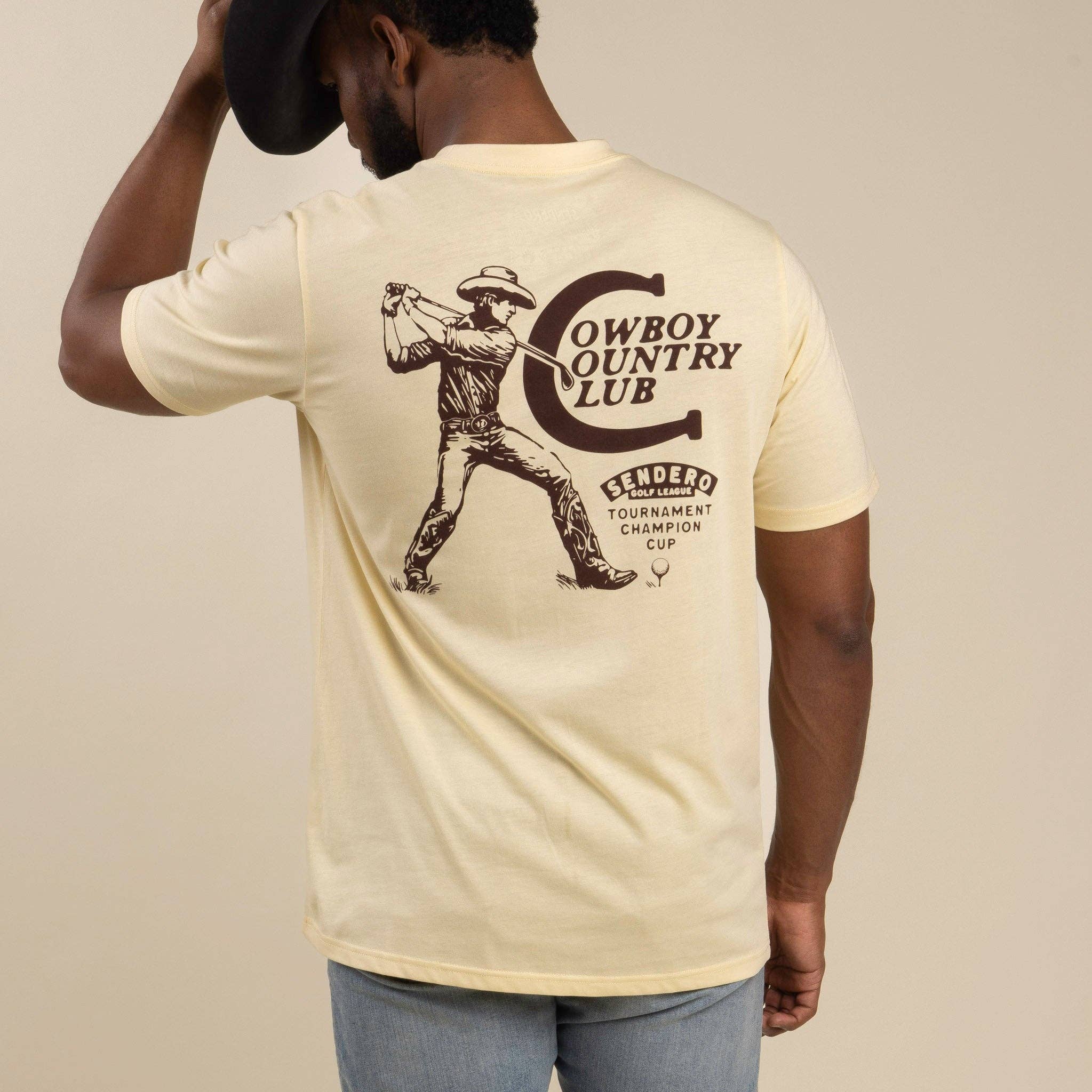 Cowboy Country Club T-Shirt, Cream