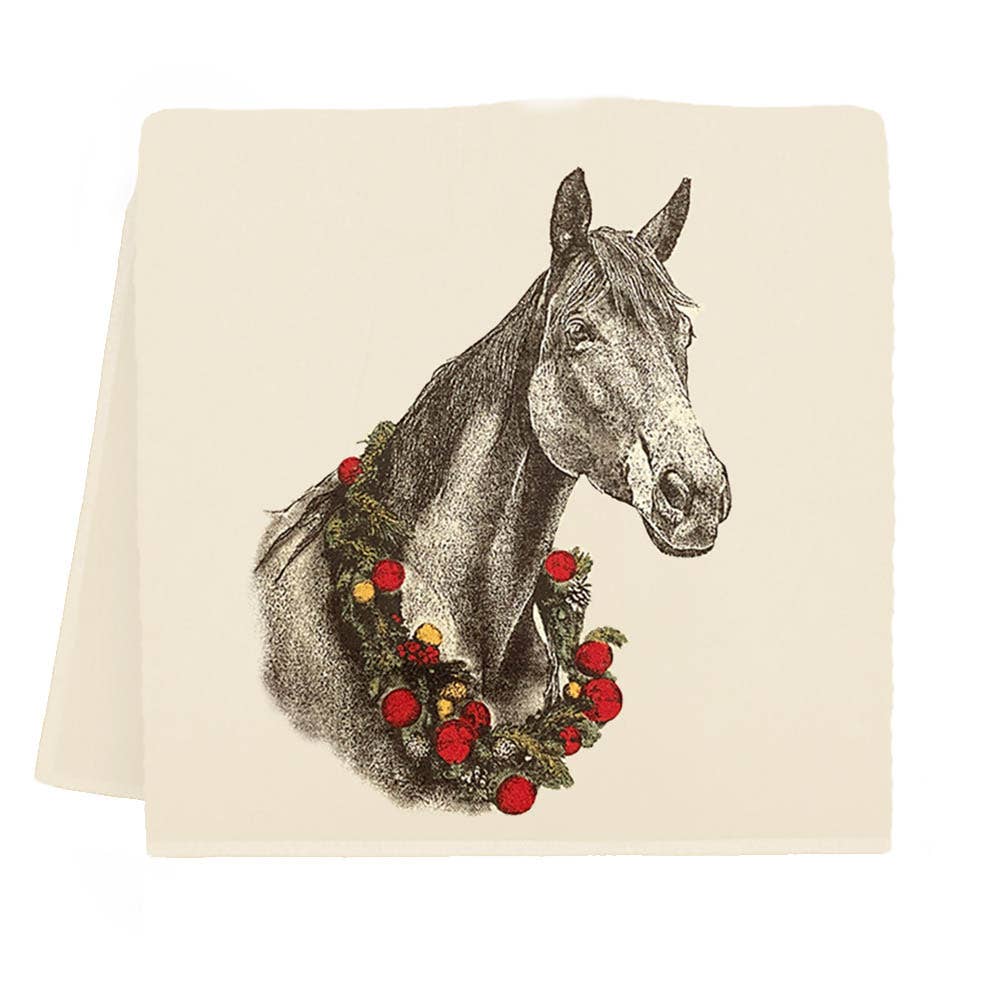 Wreath & Whinny Towel
