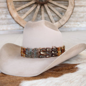 Shikoba Feather Western Hat Band