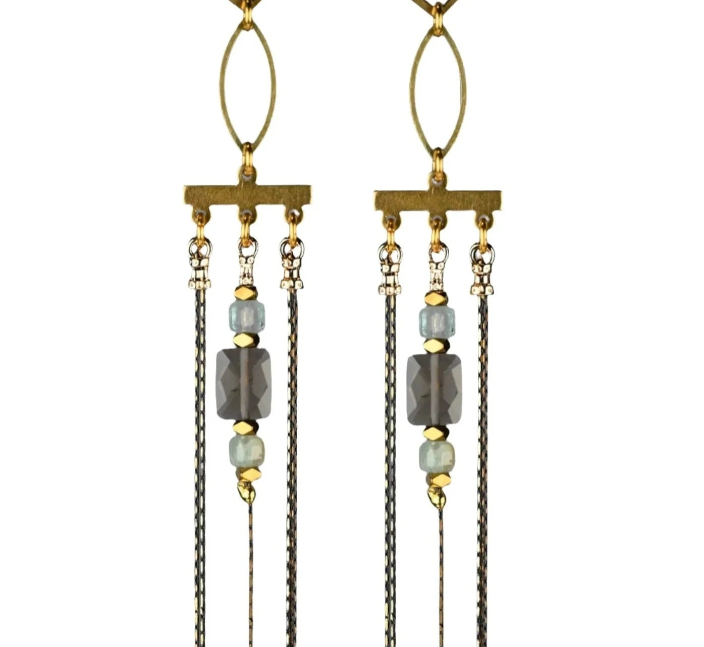 Mesa Chevron Chandelier Earrings