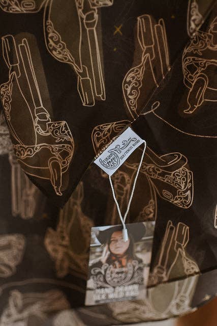 Western Saddle Cowgirl Silk Wild Rag