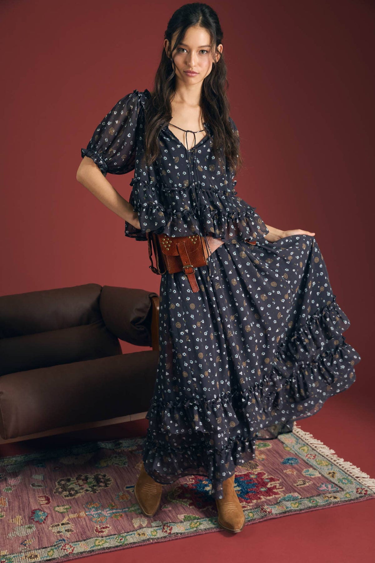 The Midnight Bloom Blouse