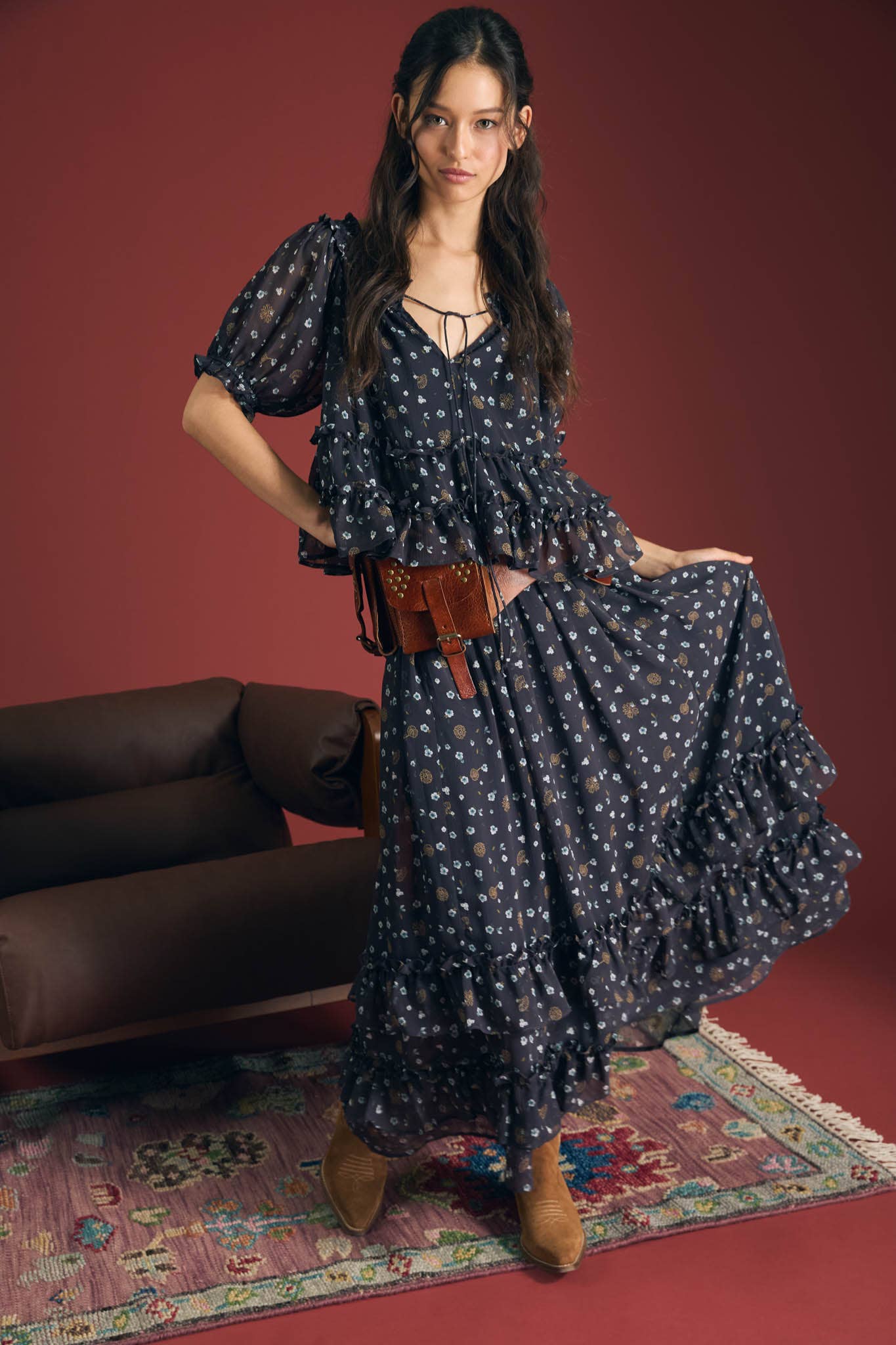 The Midnight Bloom Blouse