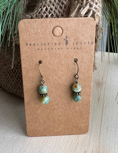 Imperial Jasper & Bronze Earrings