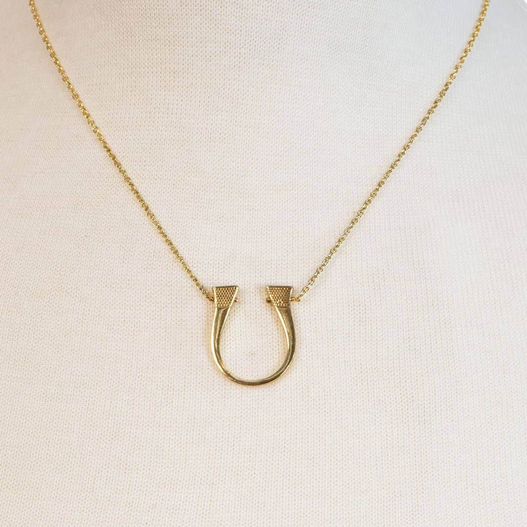 Lucky Nail Pendant Necklace