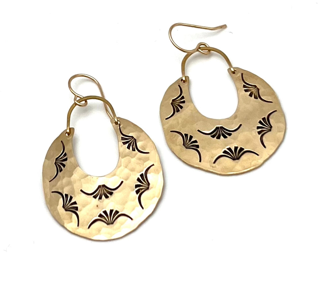 Handmade Julian Earrings, Gold