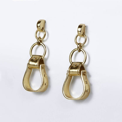Cheyenne Western Riding Stirrup Earrings