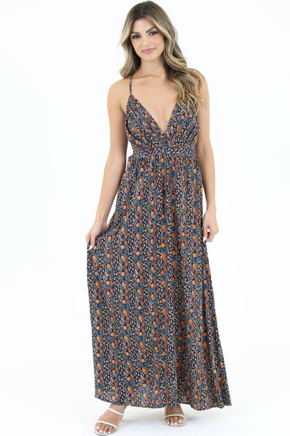 Midnight Meadow Maxi Dress