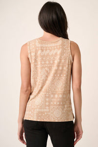 Paisley Print Tank Top