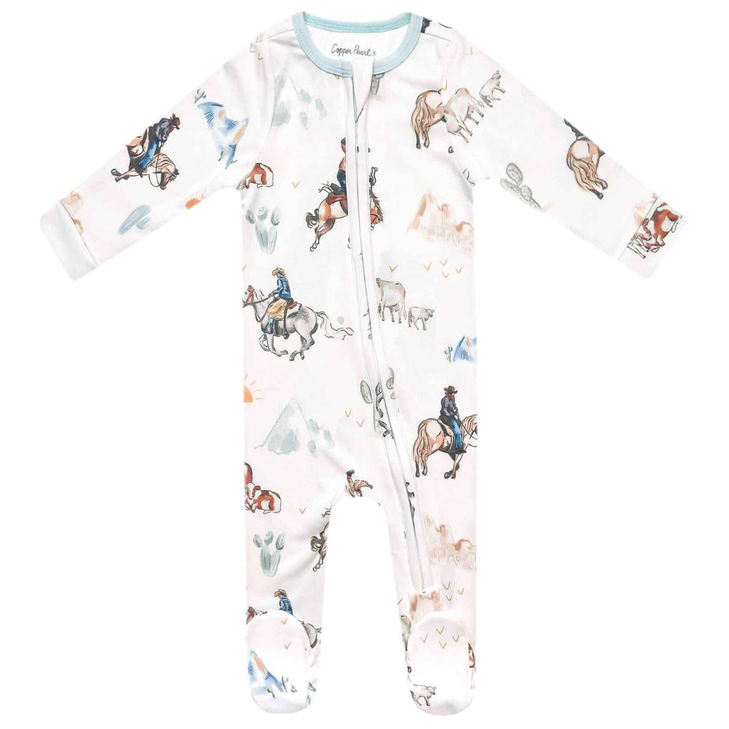 Boone Zip-Up Footie Pajama