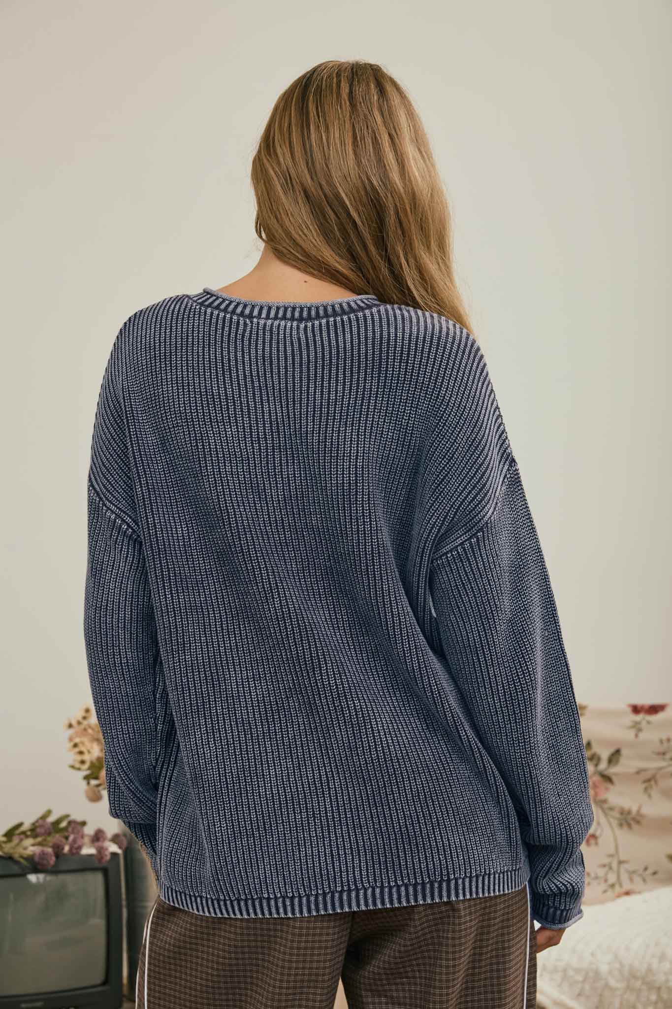 The Worn West Henley Indigo