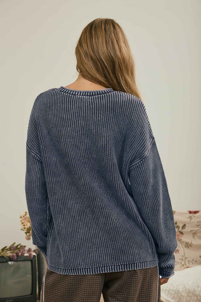 The Worn West Henley Indigo