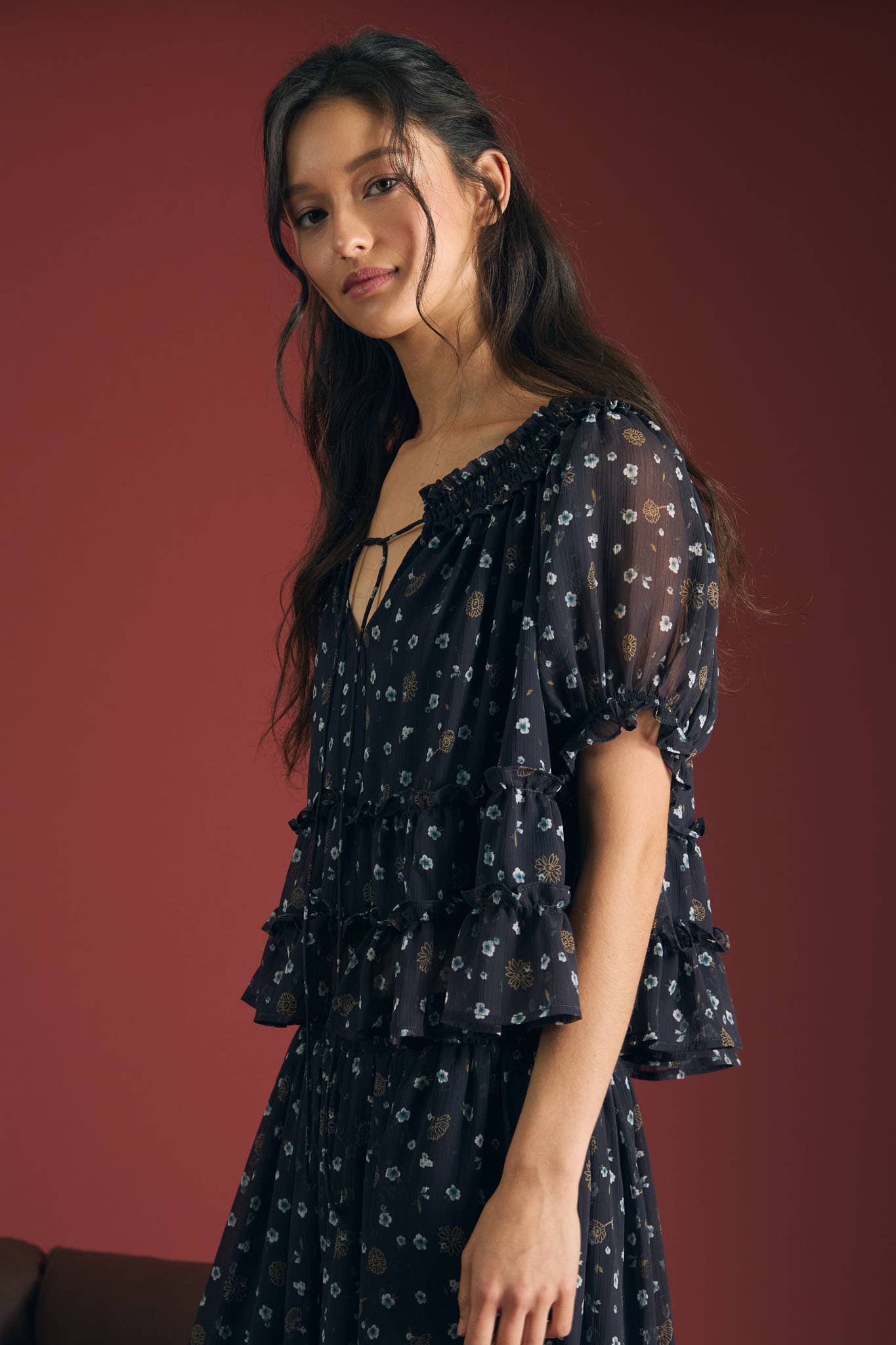 The Midnight Bloom Blouse