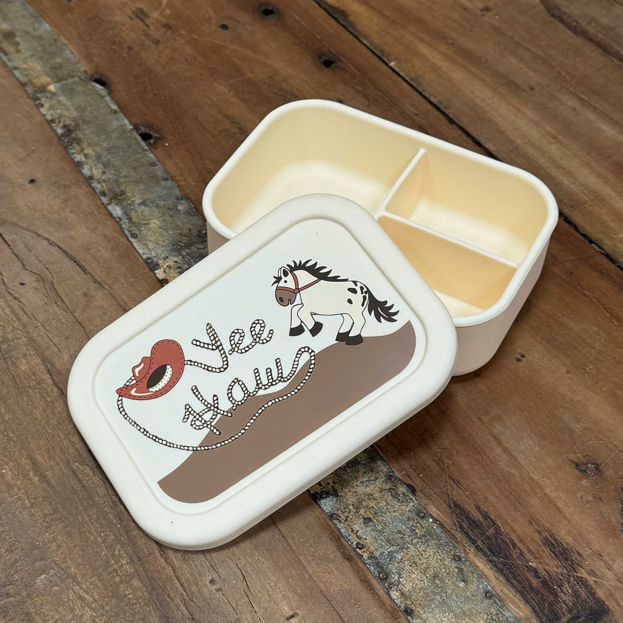 Fresh & Messy Silicone Bento Box, Yee Haw