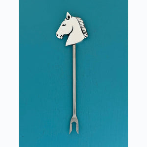 Horse Head Pewter Hors d'Oeuvre Pick