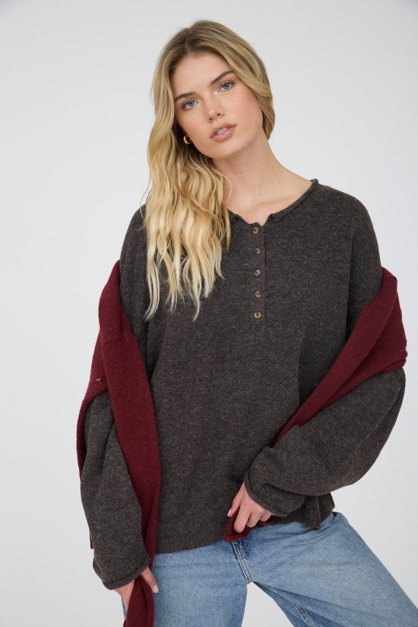 The Bitterroot Henley Sweater