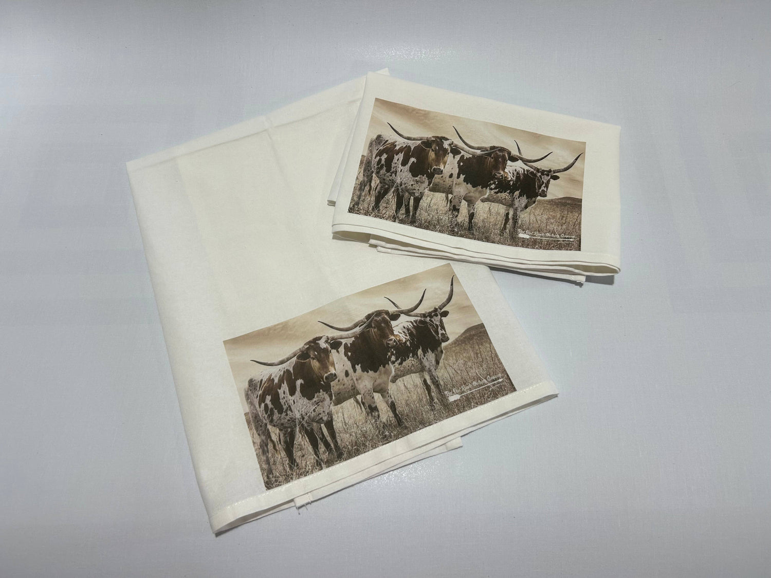 Dish Towel Longhorn Print