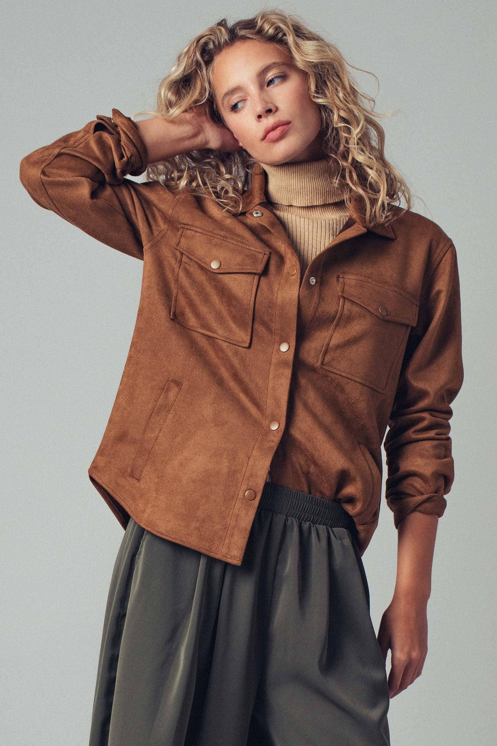 Saddlebrook Suede Shirt Jacket
