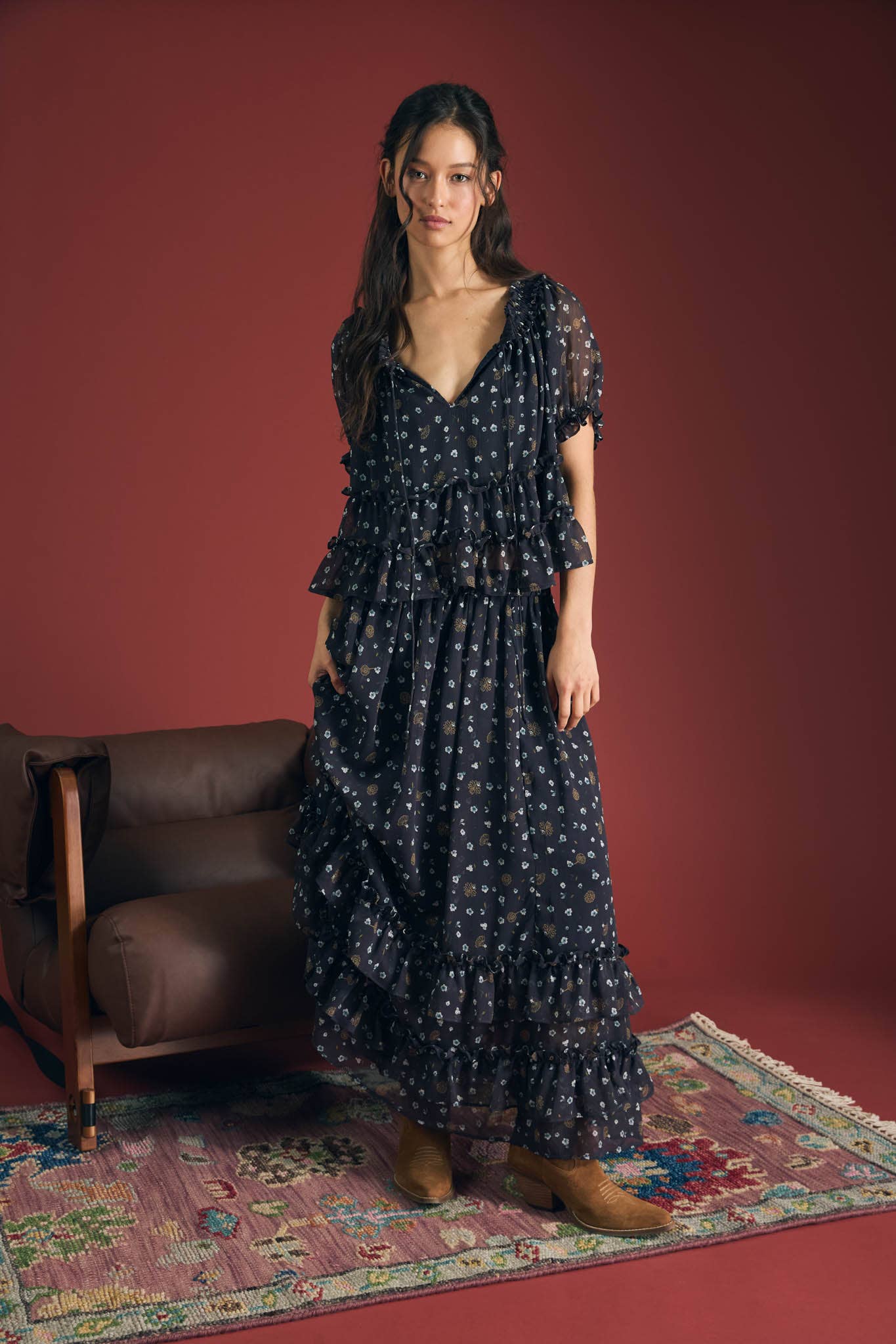 The Midnight Bloom Blouse