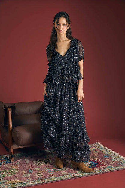 The Midnight Bloom Blouse