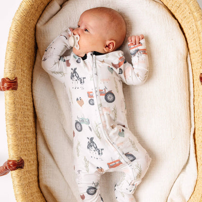 The Jo Zip-Up Footie Sleeper