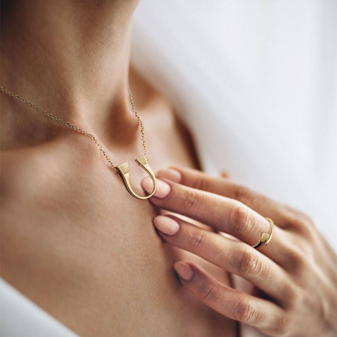 Lucky Nail Pendant Necklace