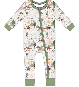 Bamboo Pajamas - Bamboo Sleeper  - Billy Western Cowboy Baby