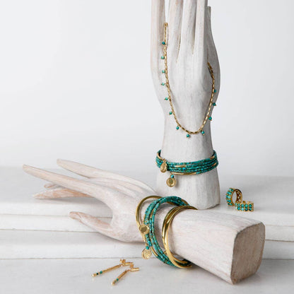 Prism Linea Turquoise Equestrian Earrings