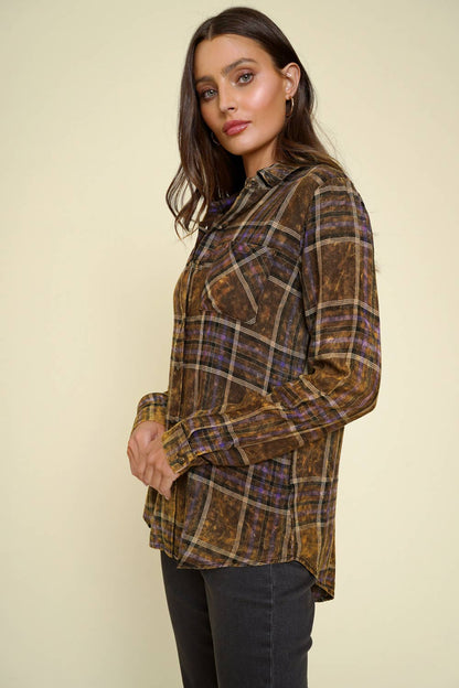 Neva Washed Plaid Shirt
