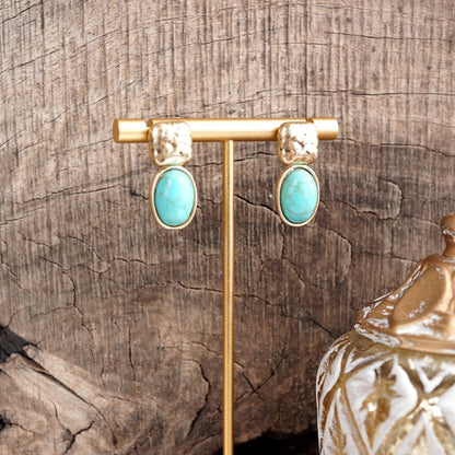 Turquoise &amp; Tack Room Earrings