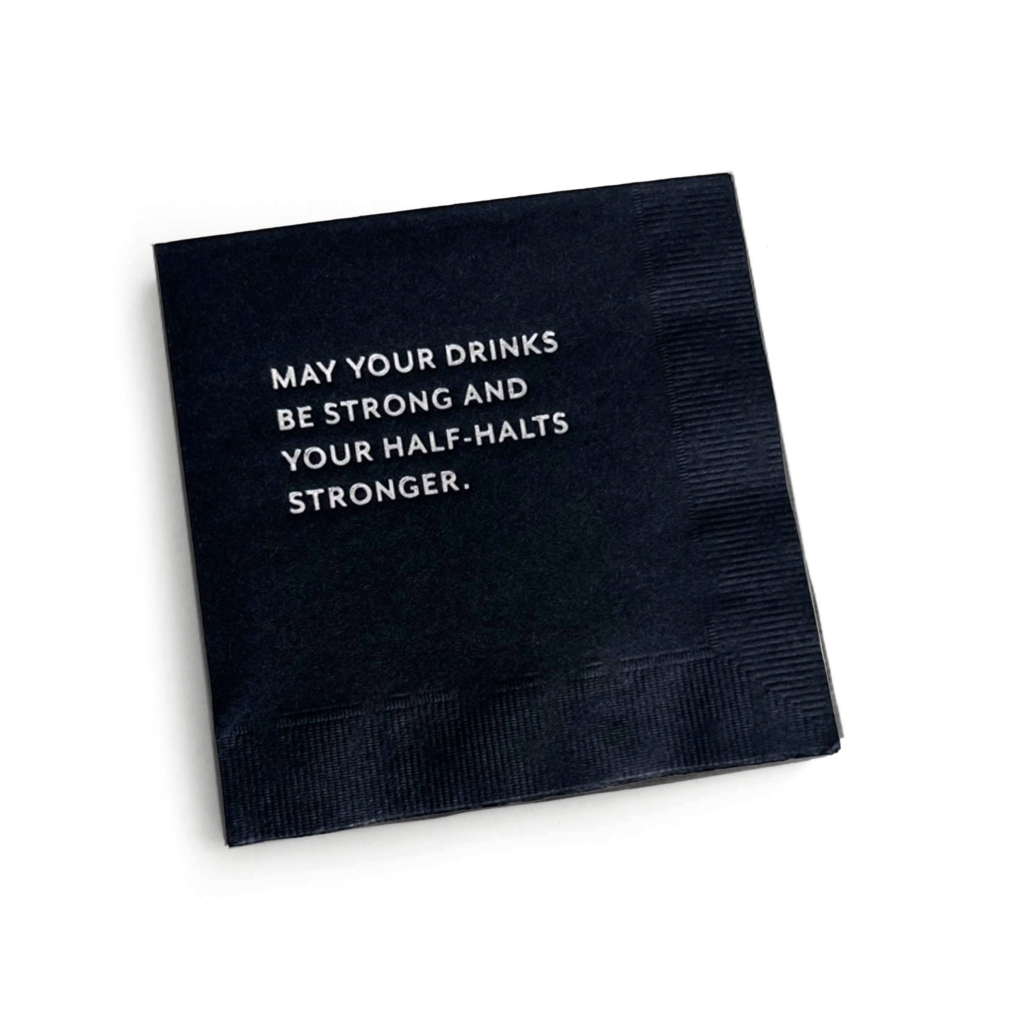 "Half-Halts" Cocktail Napkins