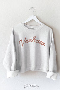 Yeehaw Graphic Sweatshirt, Grey