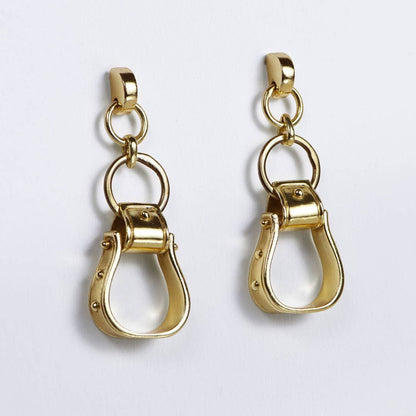 Cheyenne Western Riding Stirrup Earrings