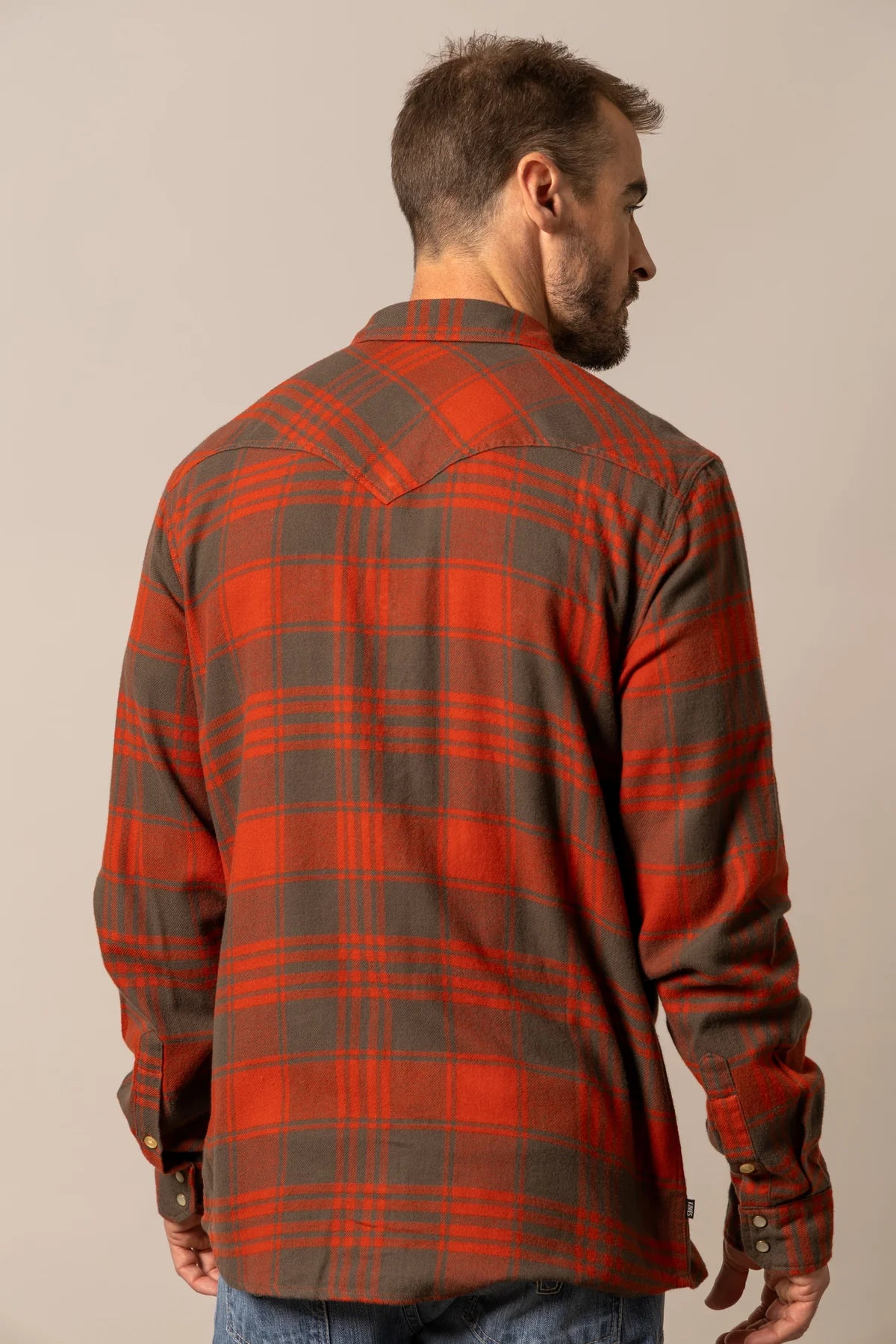 Kimes Ranch Biggie Flannel, Brick Red