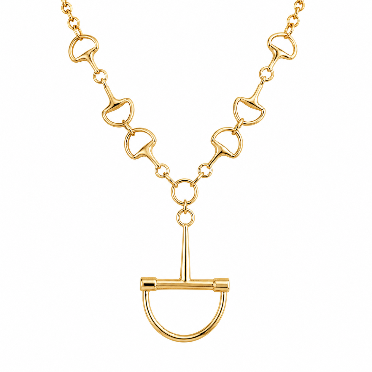 Bit by Bit Necklace, Gold