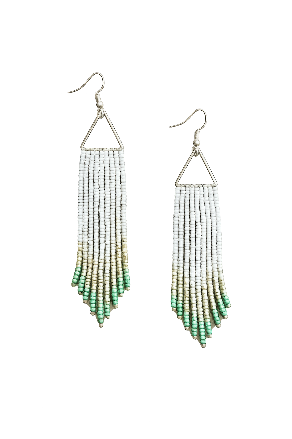 Sage Horizon Fringe Earrings