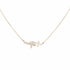 Silver necklace with cross pendants