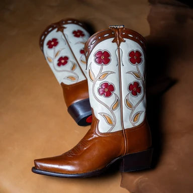 HYER Hope Women’s Cowboy Boot – Cream