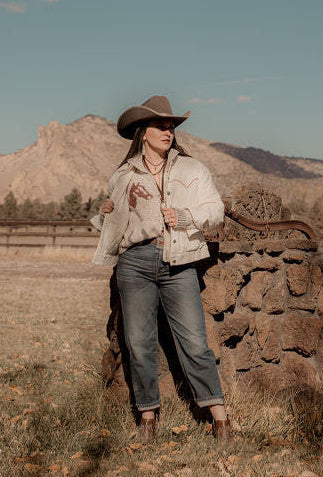 Ranchland Corduroy Jacket, Ivory