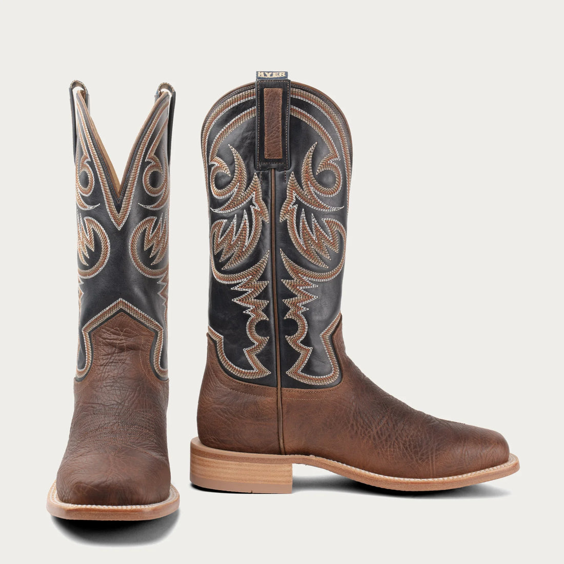 Hyer Sawyer Men’s Cowboy Boot, Redwood &amp; Dark Navy