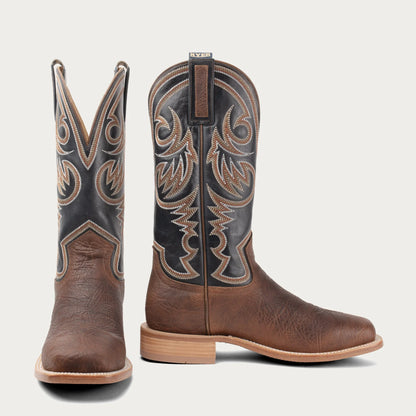 Hyer Sawyer Men’s Cowboy Boot, Redwood &amp; Dark Navy