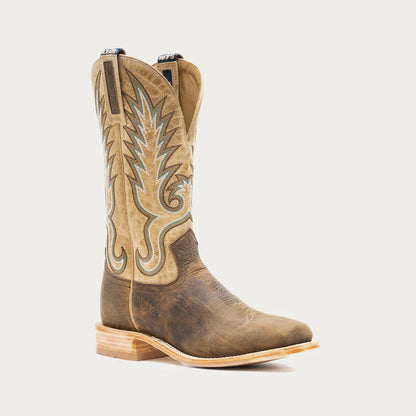 Hyer Kincaid Men’s Cowboy Boot, Tobacco Brown &amp; Marbled Tan