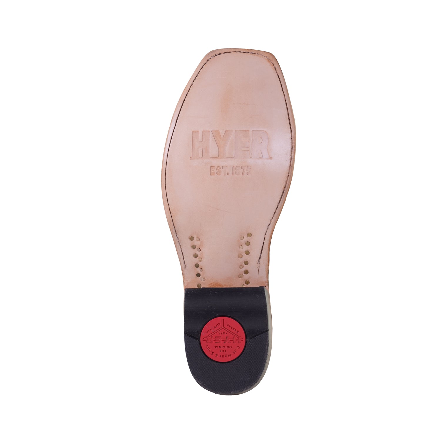 Hyer Stafford Men’s Cowboy Boot, Tan &amp;Chocolate