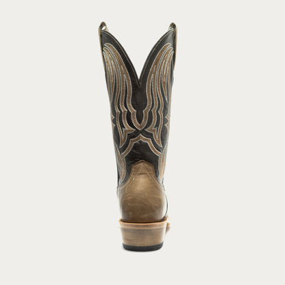 Hyer Stafford Men’s Cowboy Boot, Tan &amp;Chocolate
