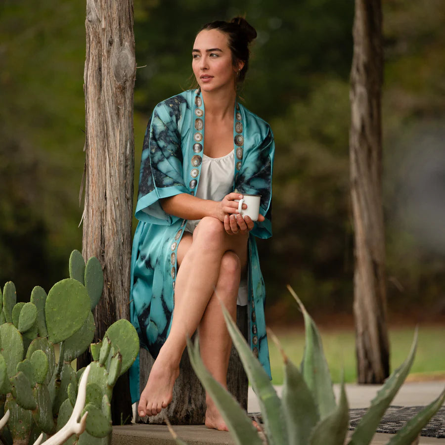 Kingman Turquoise Kimono Robe