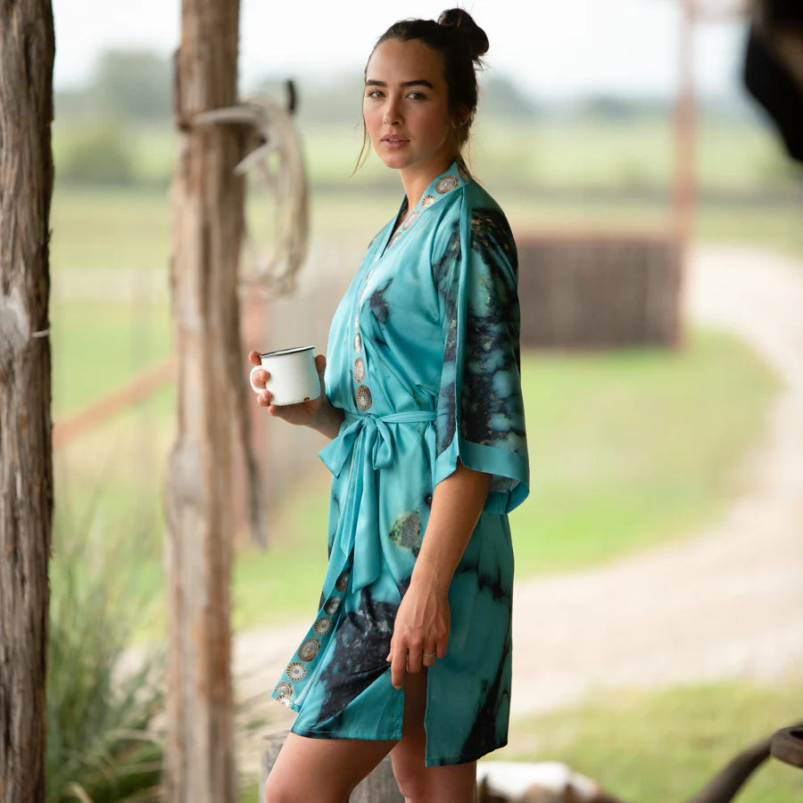 Kingman Turquoise Kimono Robe