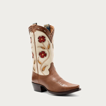 HYER Hope Women’s Cowboy Boot – Cream
