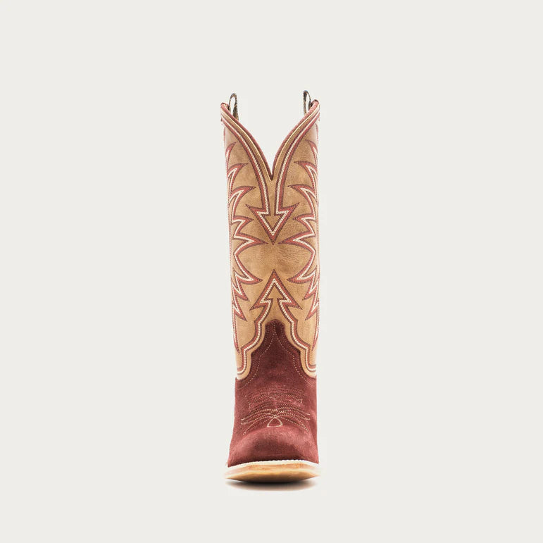 Hyer Rose Hill Boot — Burgundy / Tan